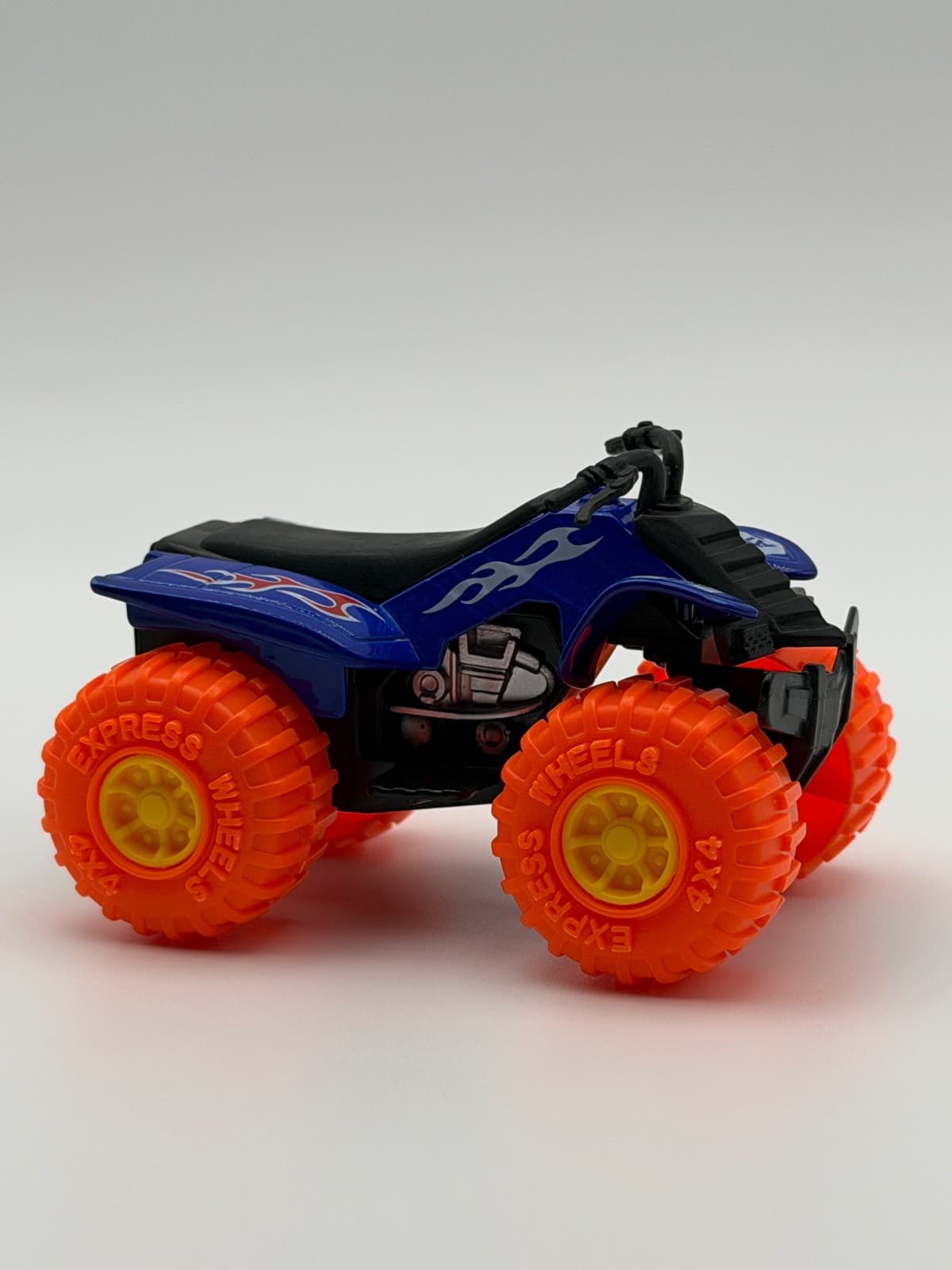Greenbrier International Turbo Wheels ATV Quad Blue Orange - Thumbnail 2