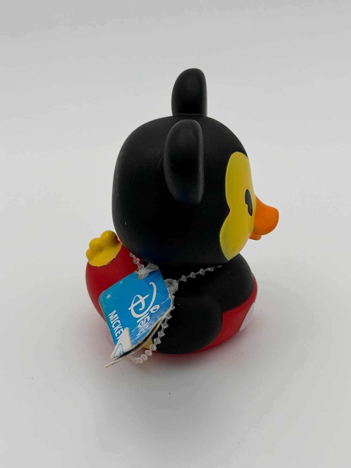 Disney Mickey The Black Mouse Rubber Duck 2.5” Just Play Tag Attached - Thumbnail 2