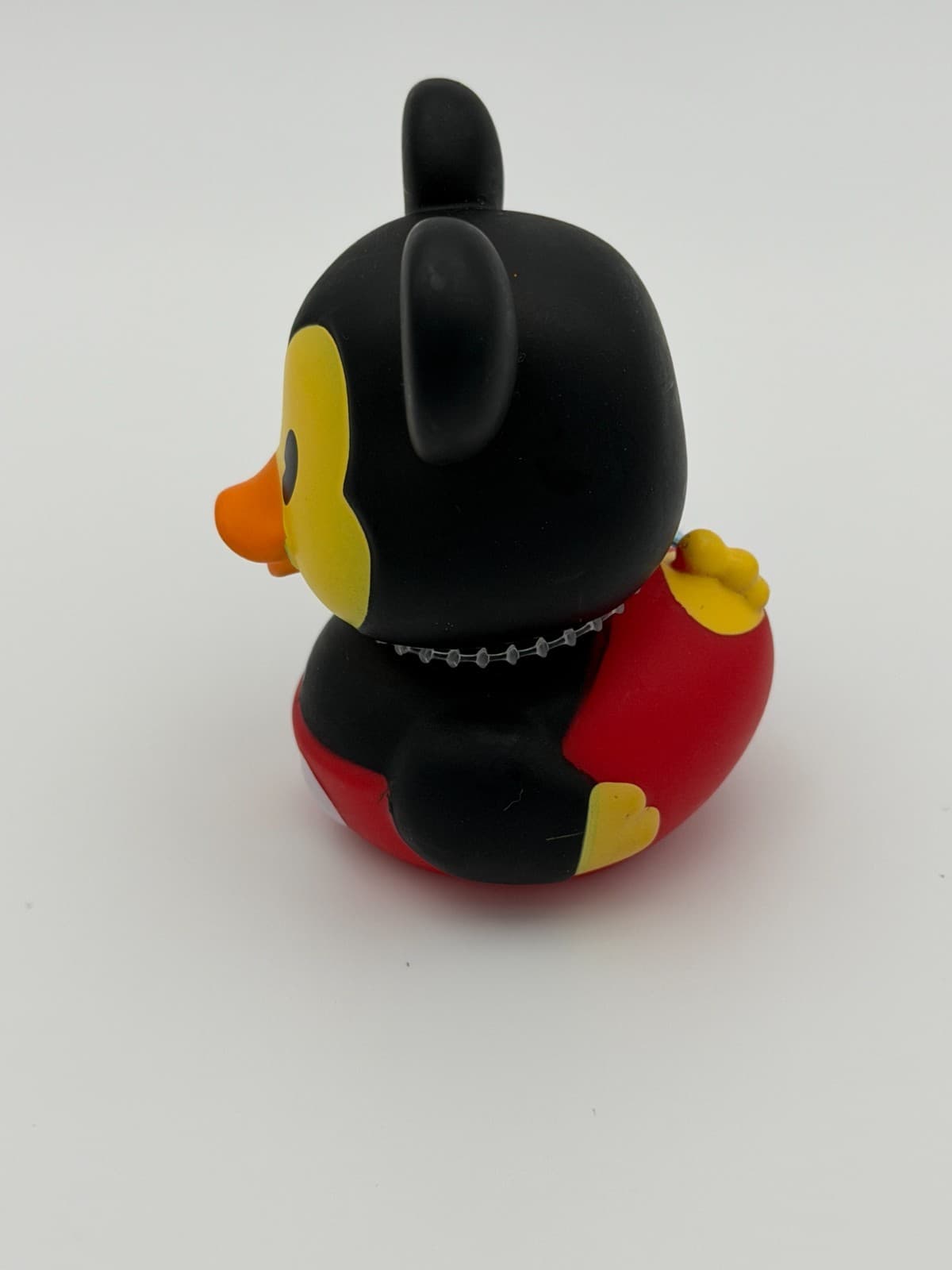 Disney Mickey The Black Mouse Rubber Duck 2.5” Just Play Tag Attached - Thumbnail 4