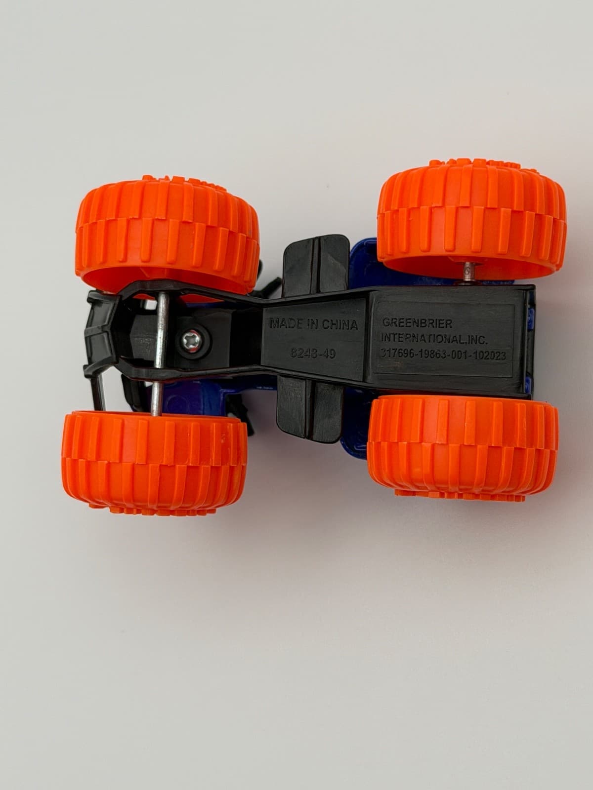 Greenbrier International Turbo Wheels ATV Quad Blue Orange - Thumbnail 3