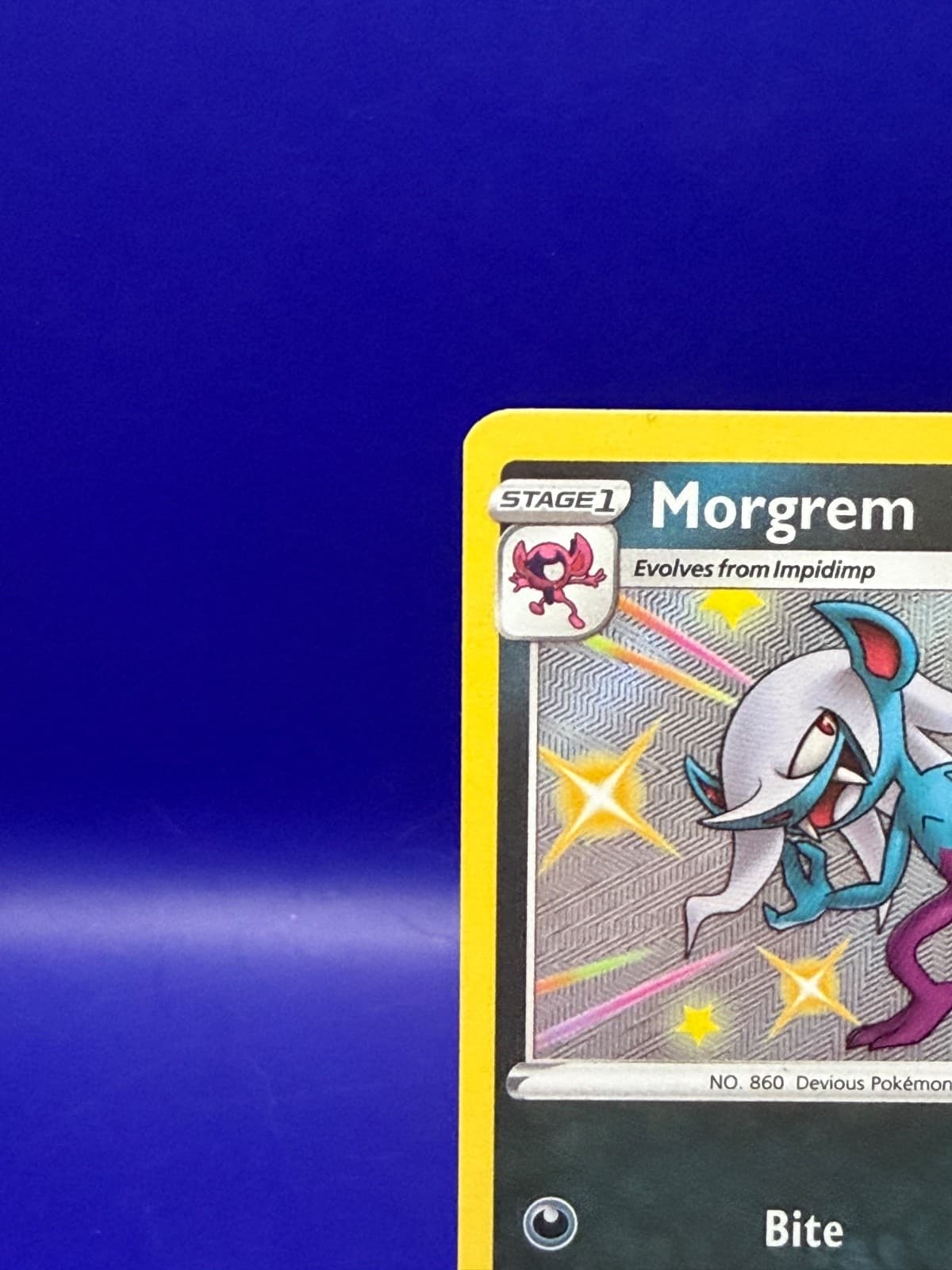 Pokemon TCG Morgrem SV084/SV122 Shiny Holo Rare Shining Fates - Thumbnail 4