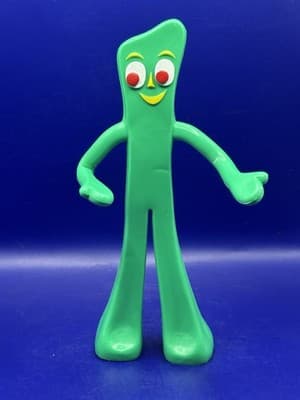 Vintage Prema Toy Gumby Figure 5 1/2 inch Green bendable