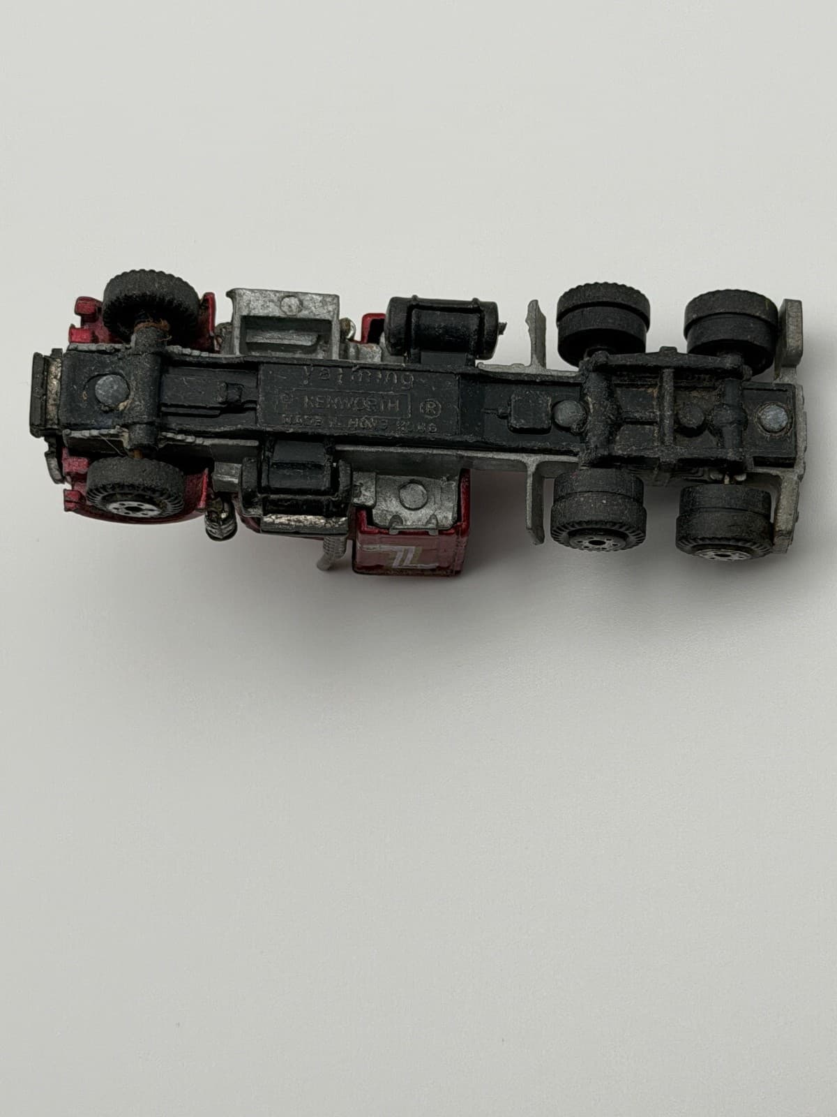 Vintage Diecast Semi Truck Lot Yatming Kenworth Red Yellow Hong Kong - Thumbnail 5