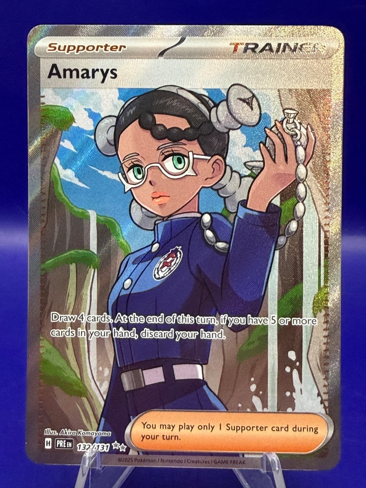 Pokemon TCG Amarys 132/131 Ultra Rare Full Art Prismatic Evolutions