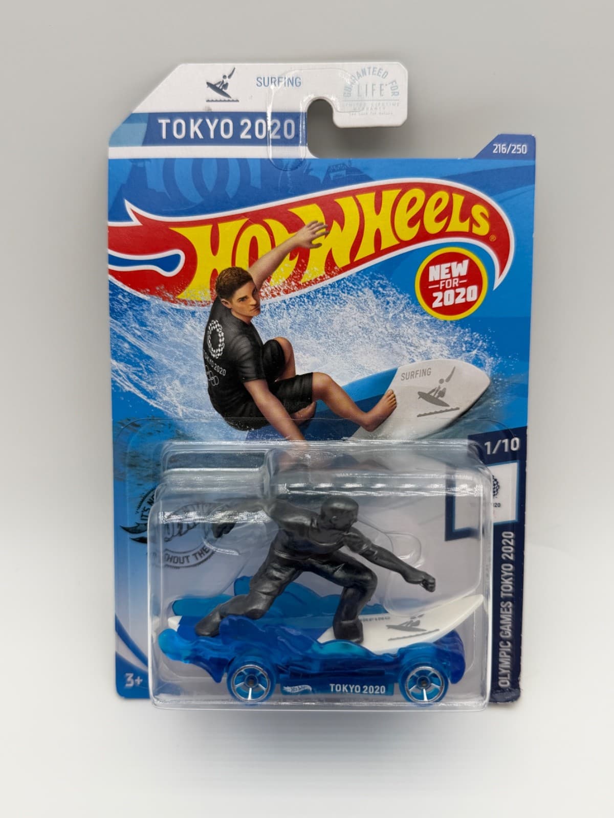 Hot Wheels Surf's Up Tokyo 2020 Olympic Games 1/10 216/250 Blue Carded