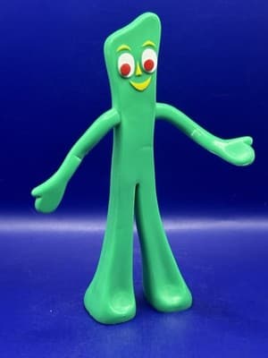 Vintage Prema Toy Gumby Figure 5 1/2 inch Green bendable - Thumbnail 2