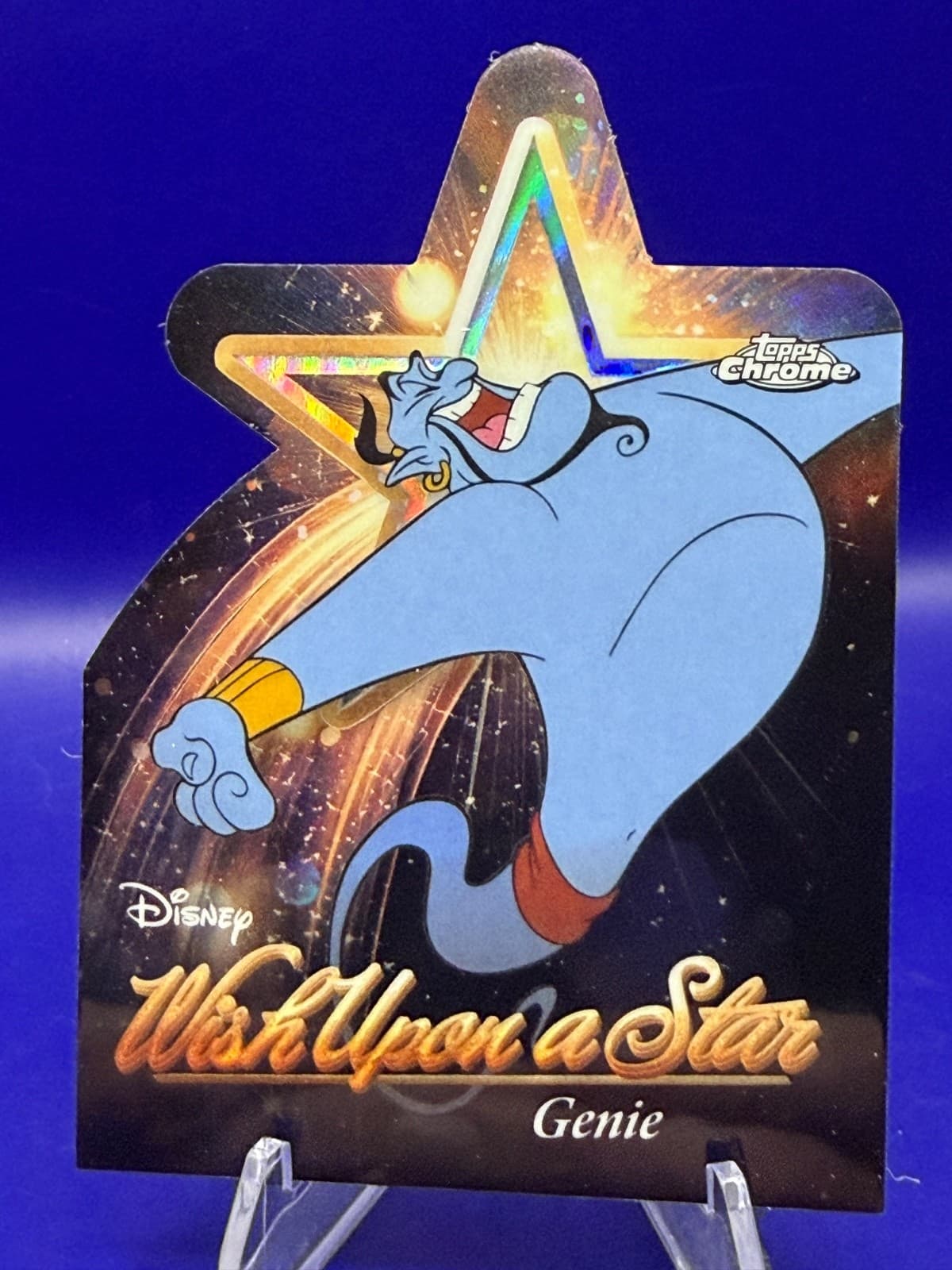 2025 Topps Disney Wonder Genie #W-6 Wish Upon A Star Chrome Die-Cut