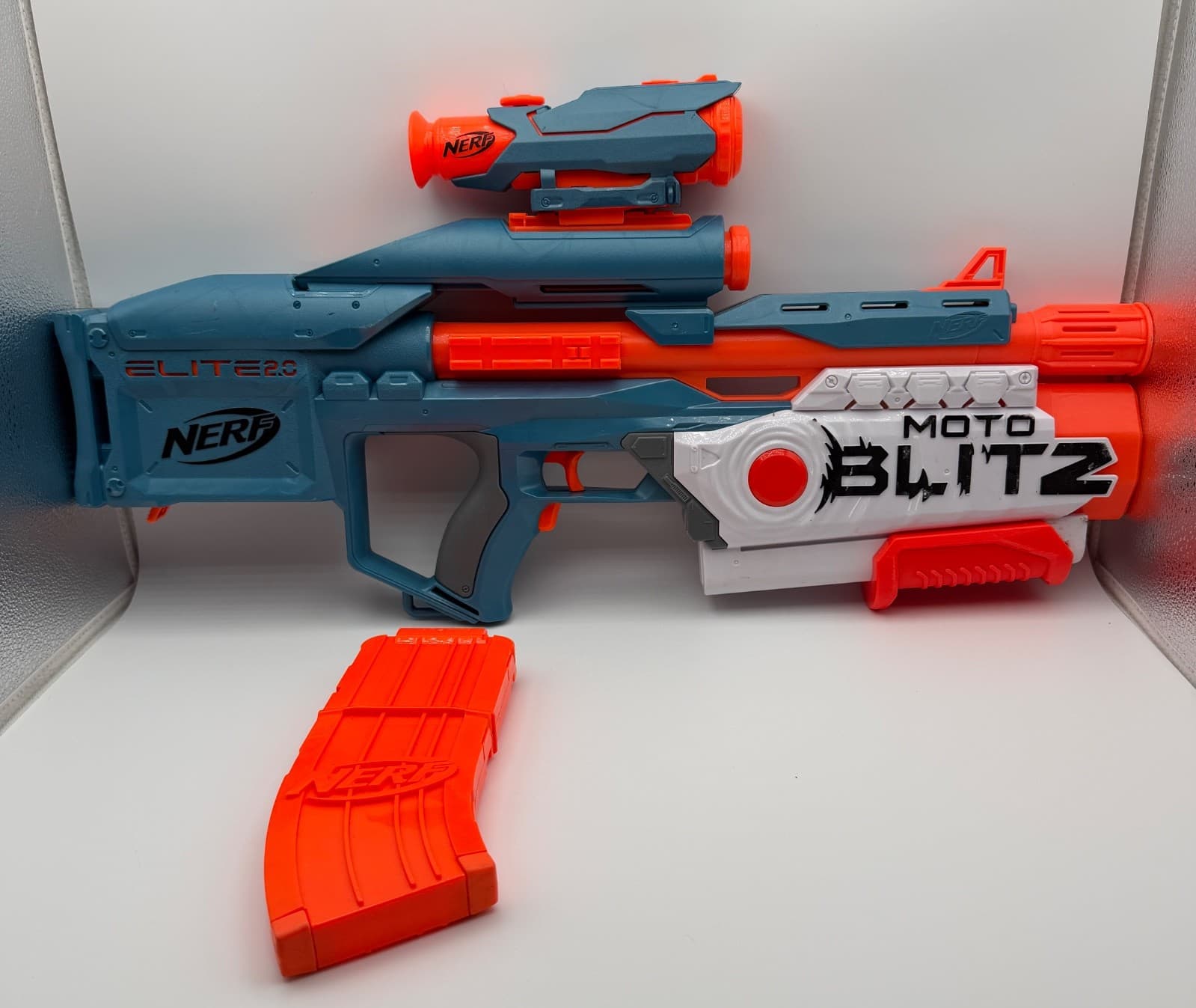 Nerf Elite 2.0 Motoblitz CS-10 Tested Working w Magazine Hasbro