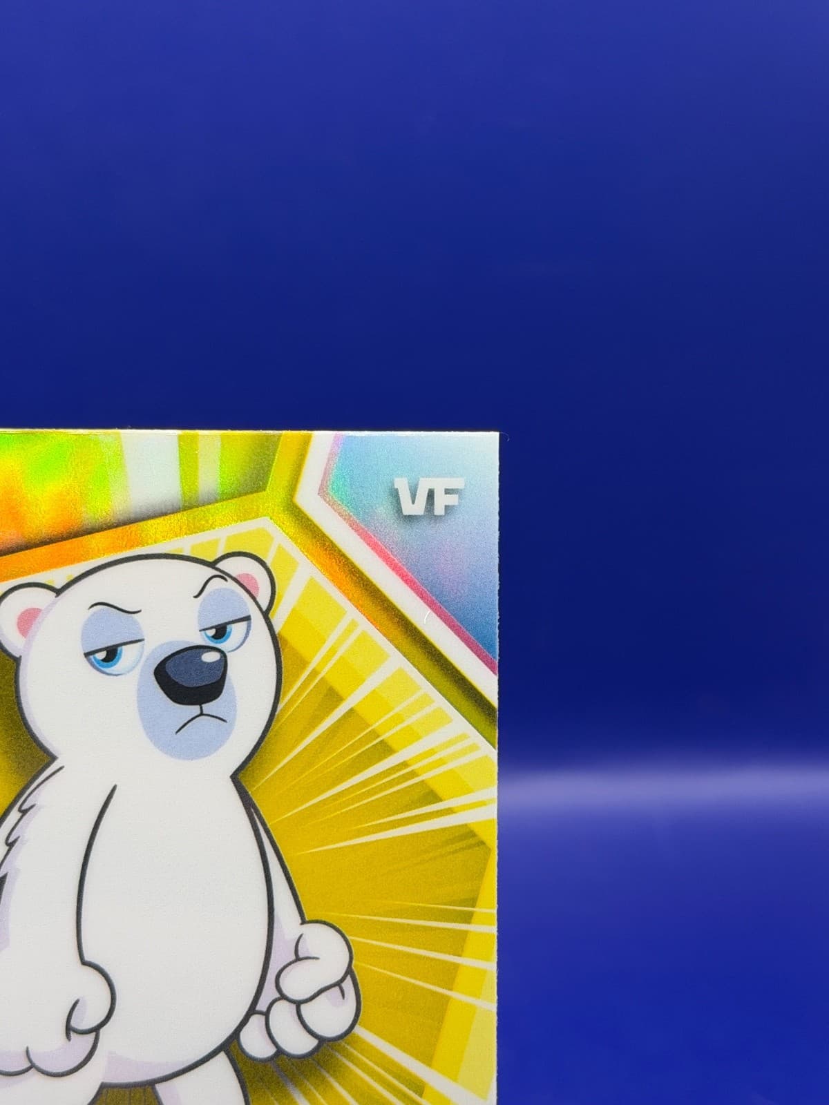 2026 Topps Chrome VeeFriends Prudent Polar Bear #144 Yellow Refractor - Thumbnail 3
