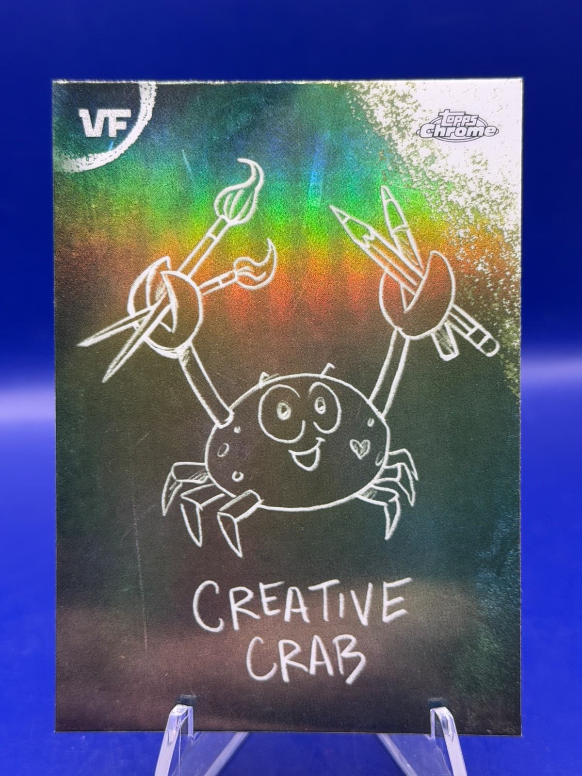 2026 Topps Chrome VeeFriends CREATIVE CRAB Chalkboard Refractor Insert #C-10