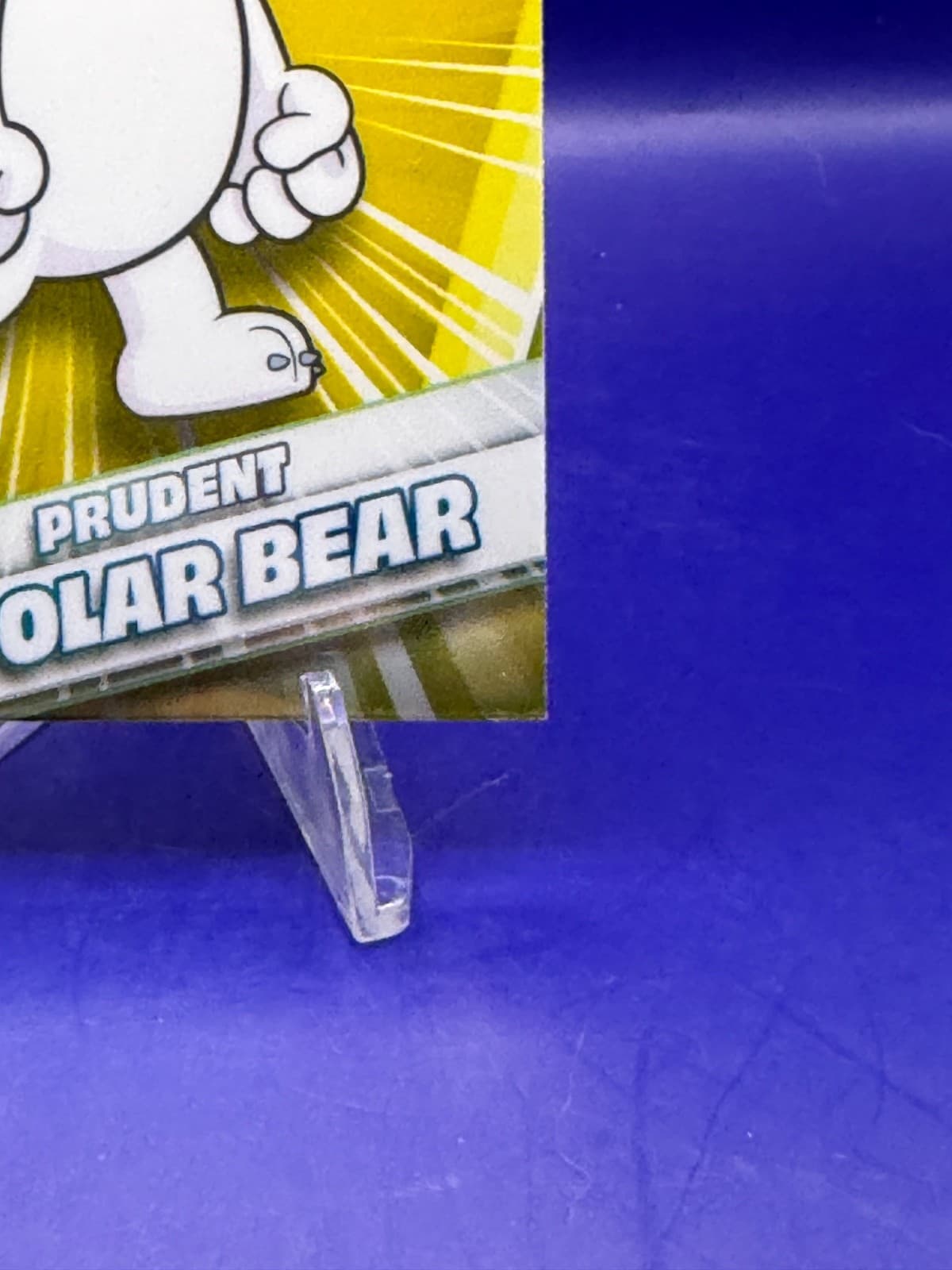 2026 Topps Chrome VeeFriends Prudent Polar Bear #144 Yellow Refractor - Thumbnail 4