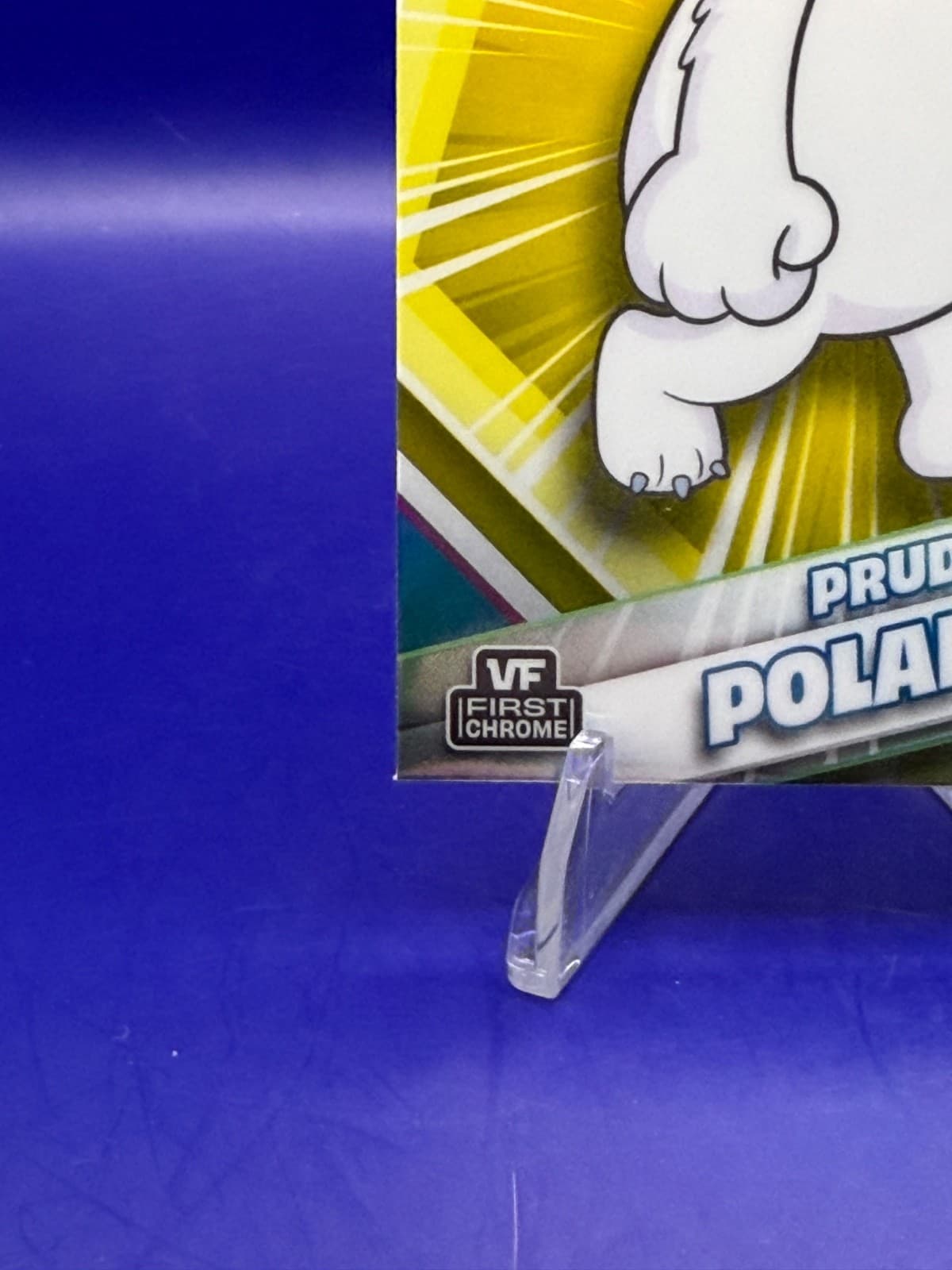 2026 Topps Chrome VeeFriends Prudent Polar Bear #144 Yellow Refractor - Thumbnail 5