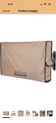 Durable Waterproof TV Cover for Outdoor Use, Fits 55-59 Inch Screens Securely - Thumbnail 2