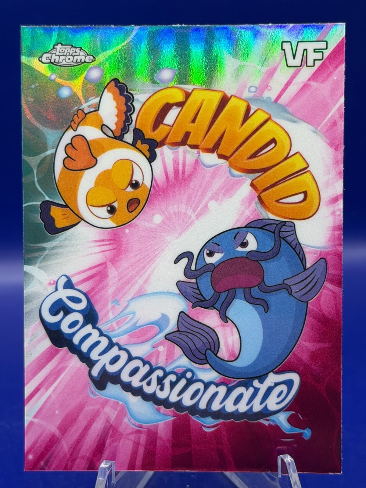 2026 Topps Chrome VeeFriends Balance Battles BB-1 Clownfish Catfish