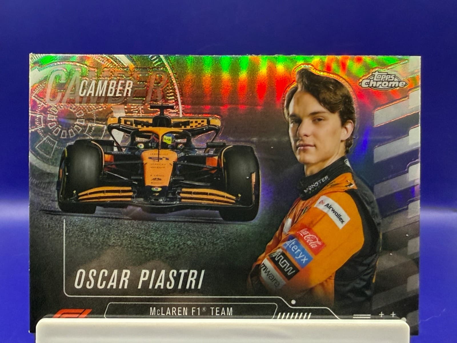 2024 Topps Chrome F1 Oscar Piastri CAMBER Refractor CAM-4 McLaren