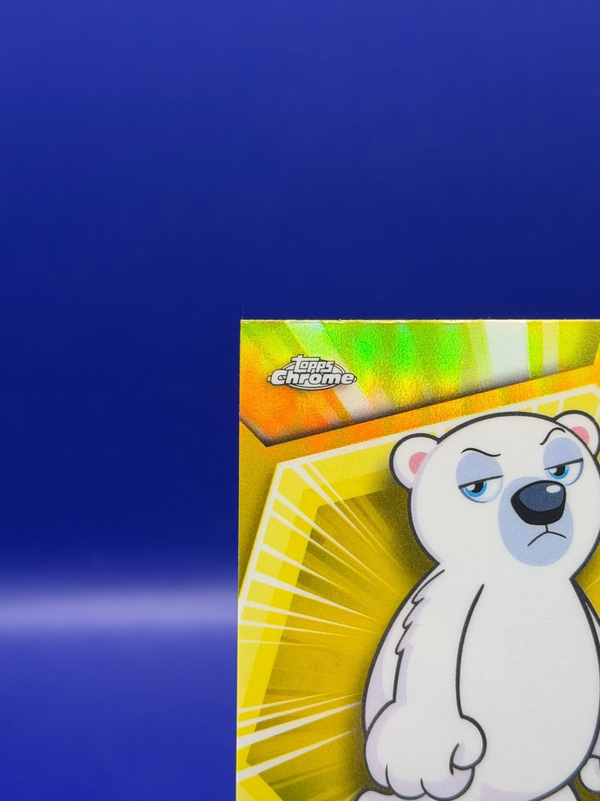 2026 Topps Chrome VeeFriends Prudent Polar Bear #144 Yellow Refractor - Thumbnail 2