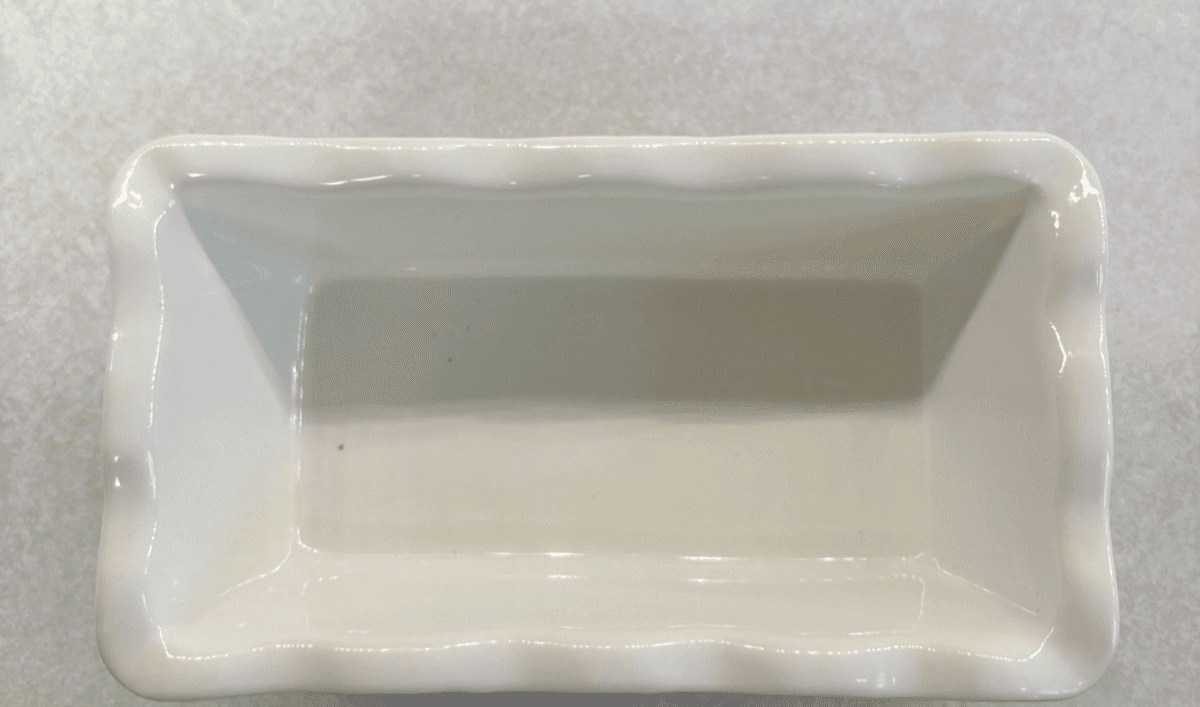Old Time Pottery Poinsettia Mini Loaf Pan Ceramic Holiday Baking Dish 350F - Thumbnail 3