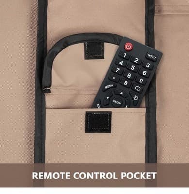 Durable Waterproof TV Cover for Outdoor Use, Fits 55-59 Inch Screens Securely - Thumbnail 7