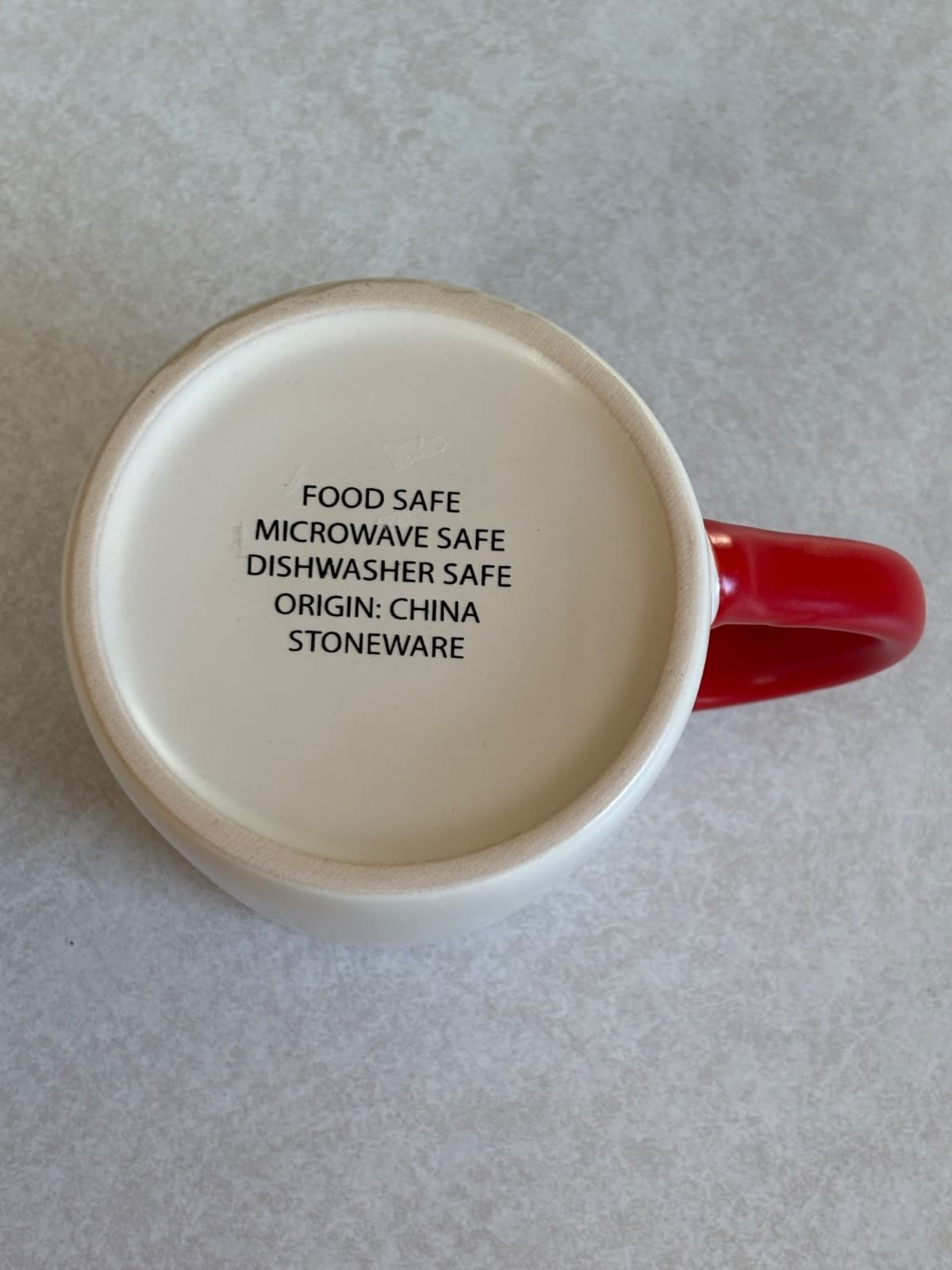 Fa La La La Christmas Coffee Mug Large 14 oz Holiday Cheer White Red Trim NM Cer - Thumbnail 6