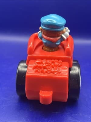 Vintage Tikes Choo Choo Zoo Train is a red plastic toy train Untested - Thumbnail 4