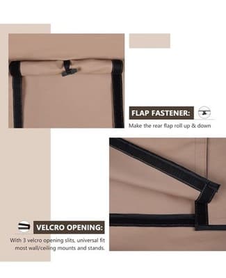 Durable Waterproof TV Cover for Outdoor Use, Fits 55-59 Inch Screens Securely - Thumbnail 6
