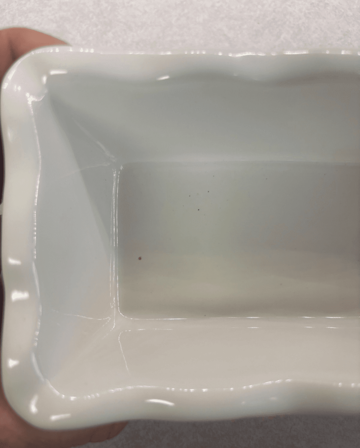 Old Time Pottery Poinsettia Mini Loaf Pan Ceramic Holiday Baking Dish 350F - Thumbnail 4