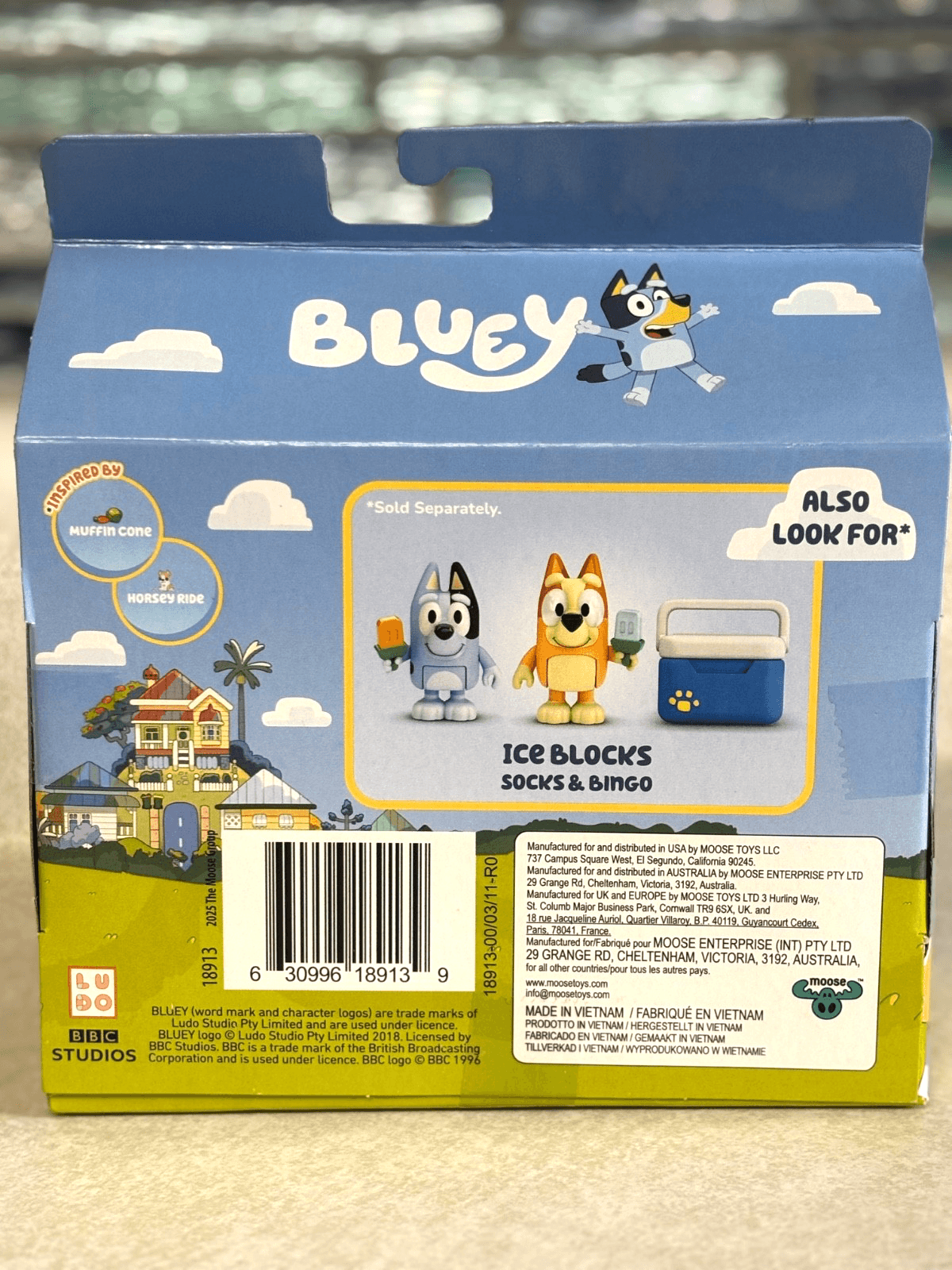 Bluey Spring Time Figure 2-Pack Bluey Muffin Moose 18913 NEW Toy Playset - Thumbnail 2