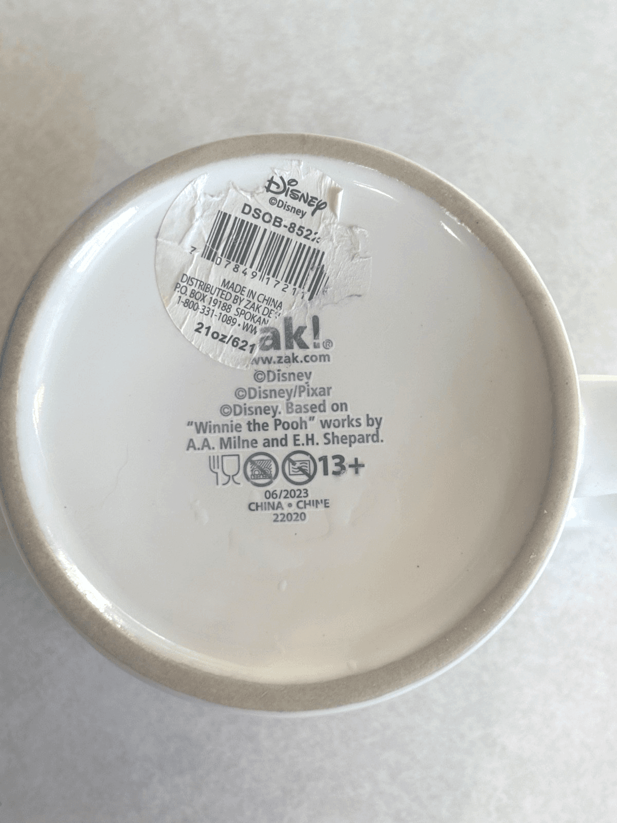 Disney 100 Years of Wonder Zak Smiles Color Changing Mug 21 oz Coffee NWT Cerami - Thumbnail 6