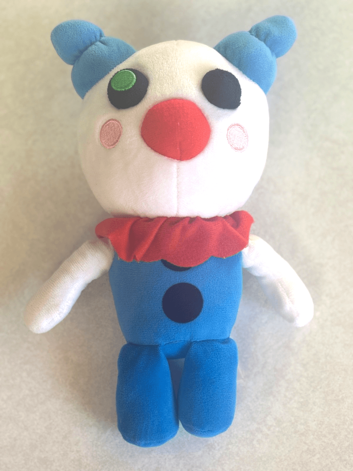 Piggy Roblox Clowny Plush 10 Inch White Blue Mini Toon Stuffed Animal Toy - Thumbnail 3
