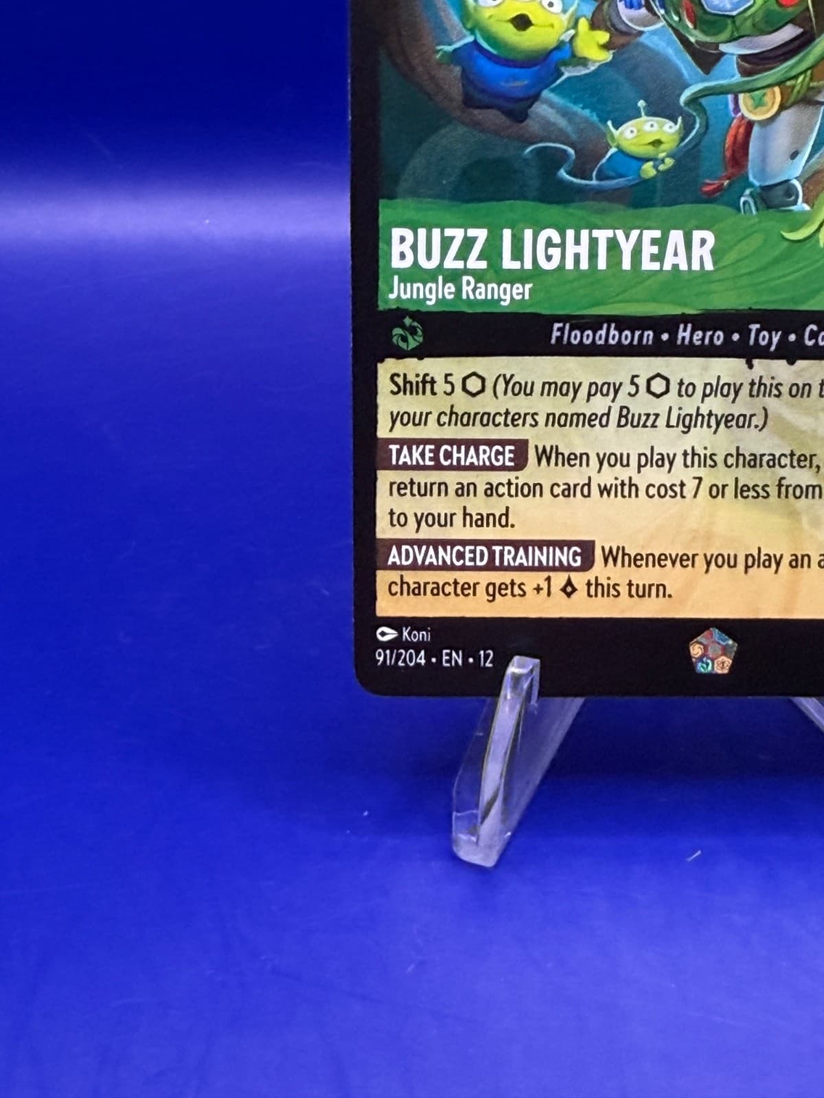 Disney Lorcana Wilds Unknown Buzz Lightyear Jungle Ranger 91/204 Legendary - Thumbnail 5
