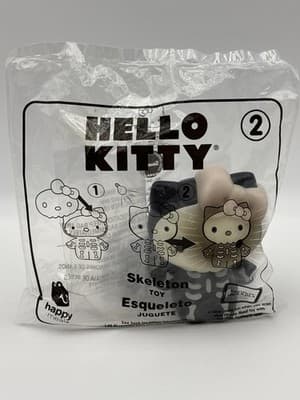 2019 Hello Kitty Skeleton McDonald Happy Meal Toy - Sealed Bag