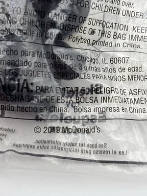 2019 Hello Kitty Skeleton McDonald Happy Meal Toy - Sealed Bag - Thumbnail 4