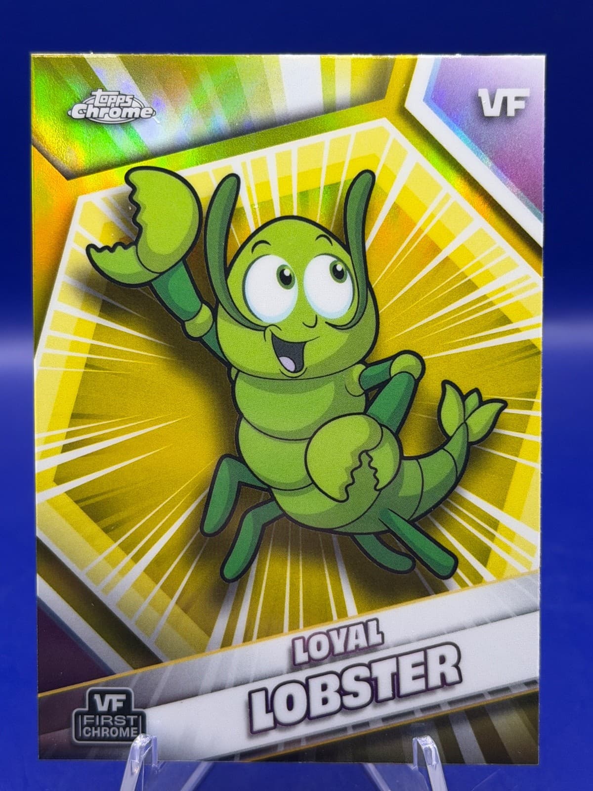 2026 Topps Chrome VeeFriends #116 Loyal Lobster YELLOW REFRACTOR Gary Vee VF