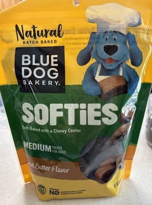 Bakery Natural Dog Treats, Softies, Peanut Butter Flavor, 16.2oz Bag, 1