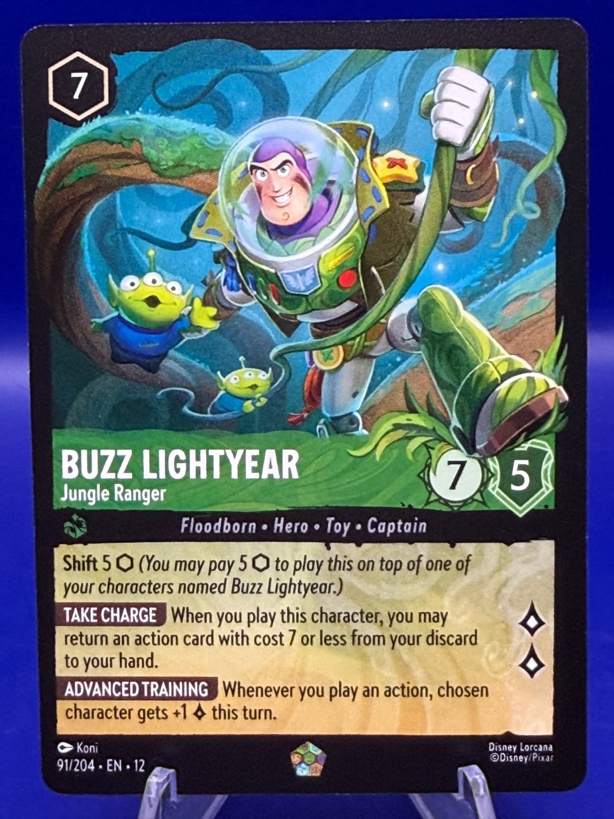 Disney Lorcana Wilds Unknown Buzz Lightyear Jungle Ranger 91/204 Legendary