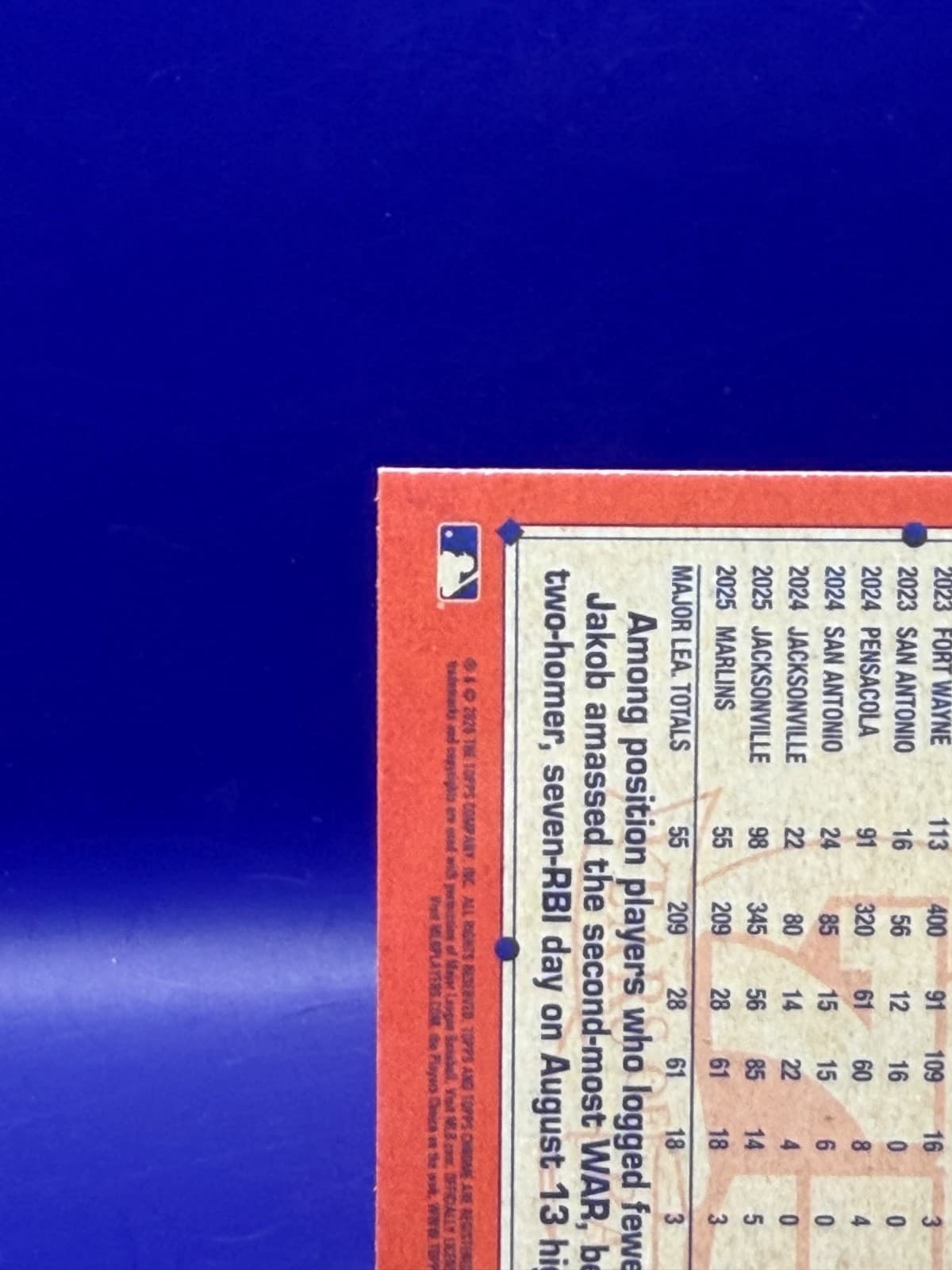 2026 Topps Series 2 Jakob Marsee RC #91C2-5 Silver Pack Mojo Marlins - Thumbnail 7
