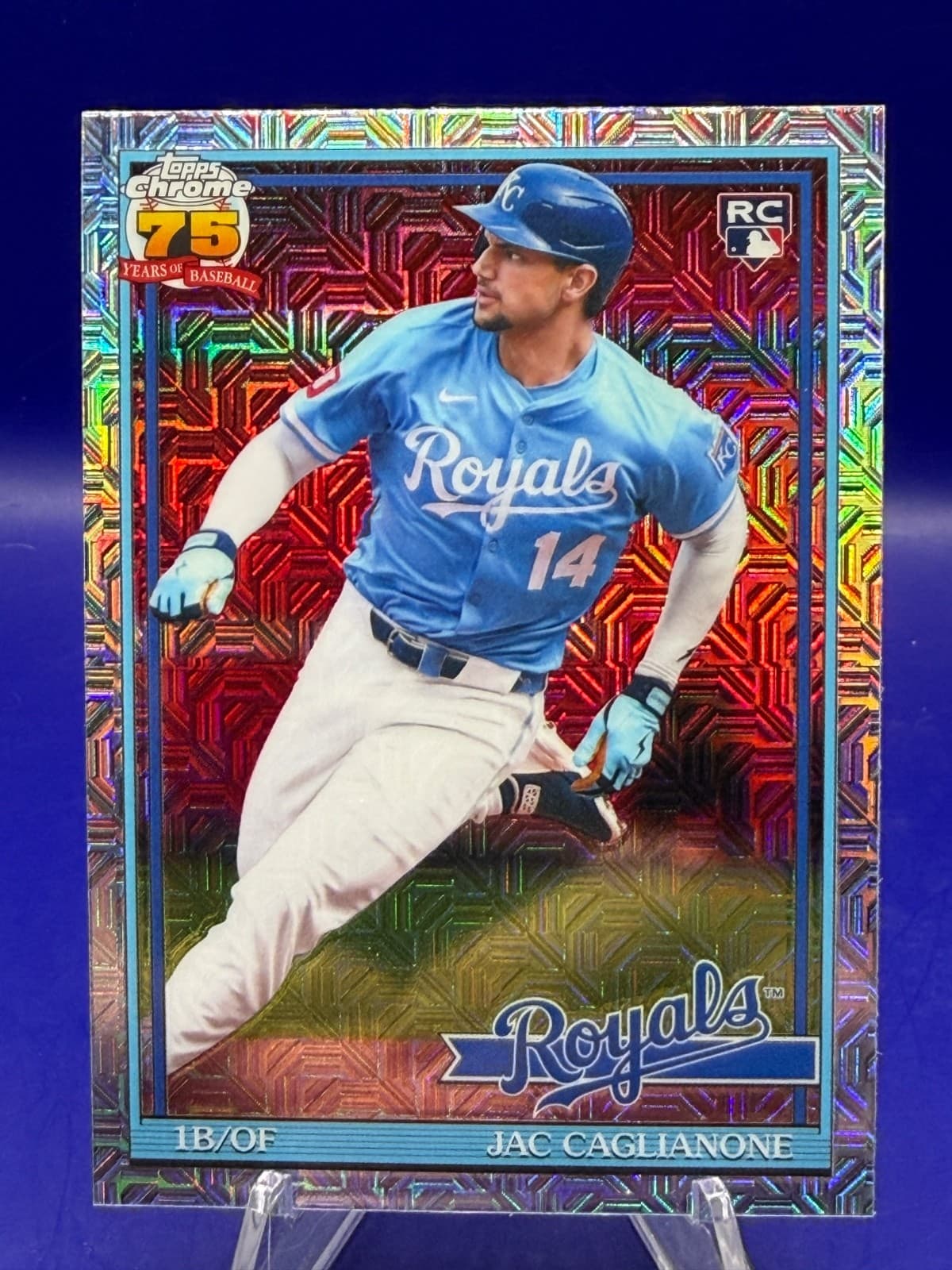 2026 Topps Series 2 Jac Caglianone RC #91C2-24 Silver Pack Mojo Royals
