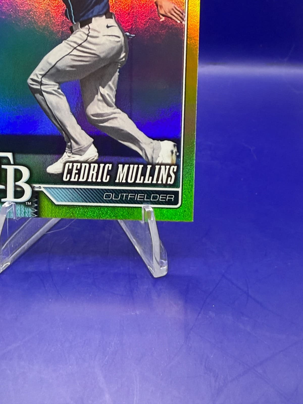 2026 Topps Series 2 Cedric Mullins #690 Yellow Rainbow Foil 001/399 Rays - Thumbnail 5
