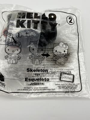 2019 Hello Kitty Skeleton McDonald Happy Meal Toy - Sealed Bag - Thumbnail 5