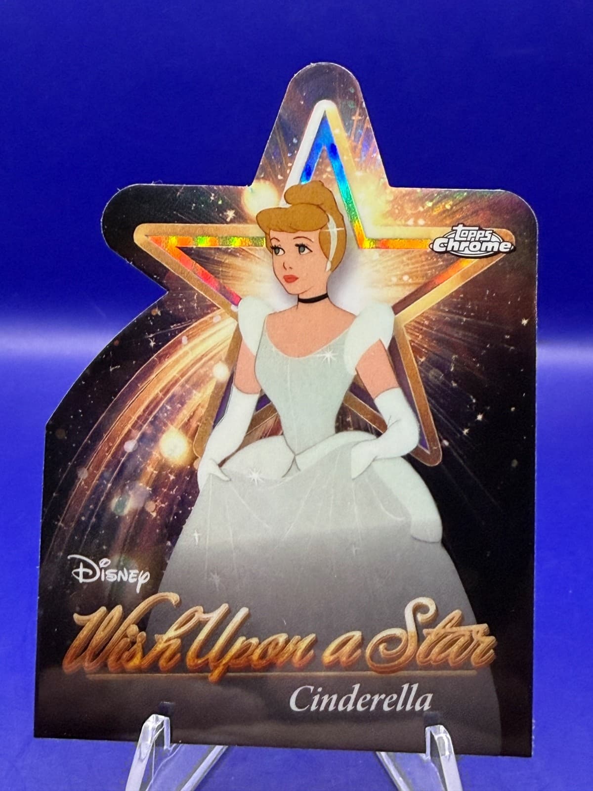 2025 Topps Disney Wonder Cinderella W-19 Wish Upon a Star Chrome Die-Cut