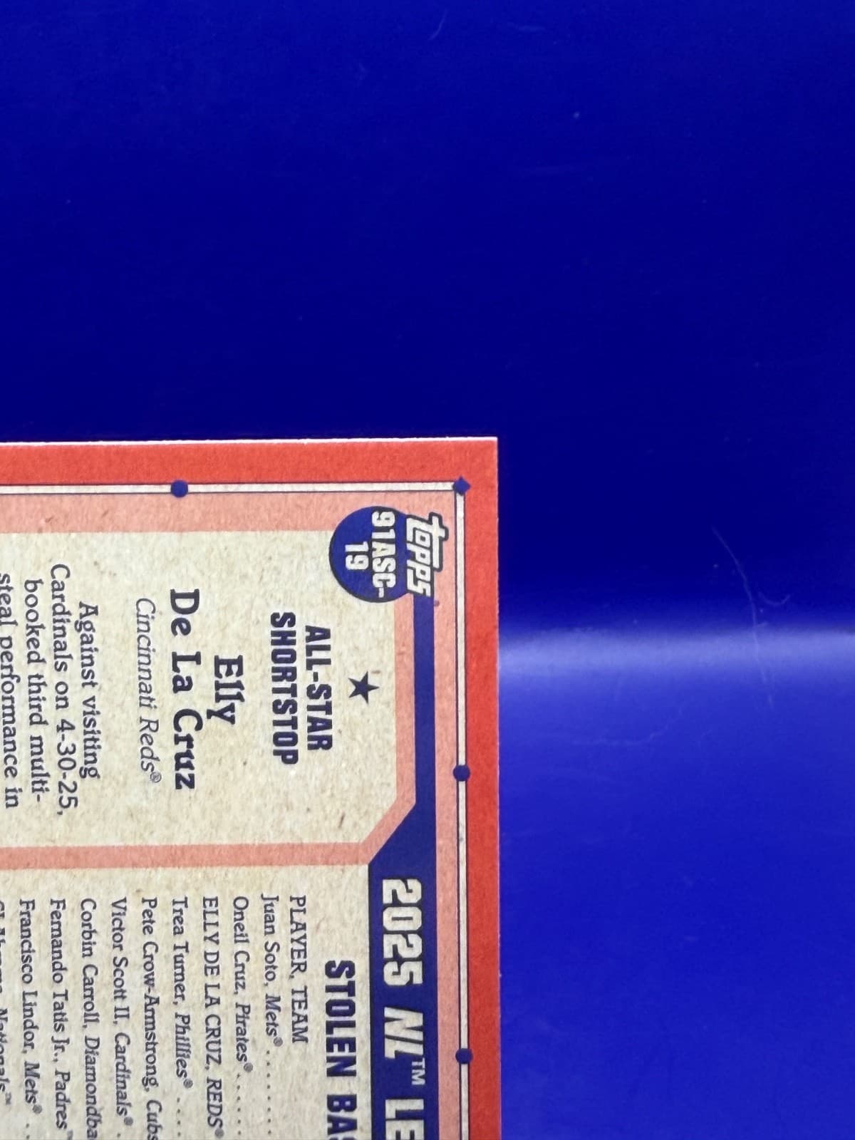 2026 Topps Series 2 Elly De La Cruz #91ASC-19 All-Star Silver Pack Mojo - Thumbnail 8