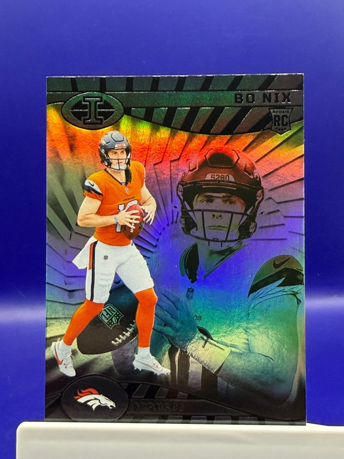 2024 Panini Illusions - Bo Nix #22 RC Silver Holo Denver Broncos