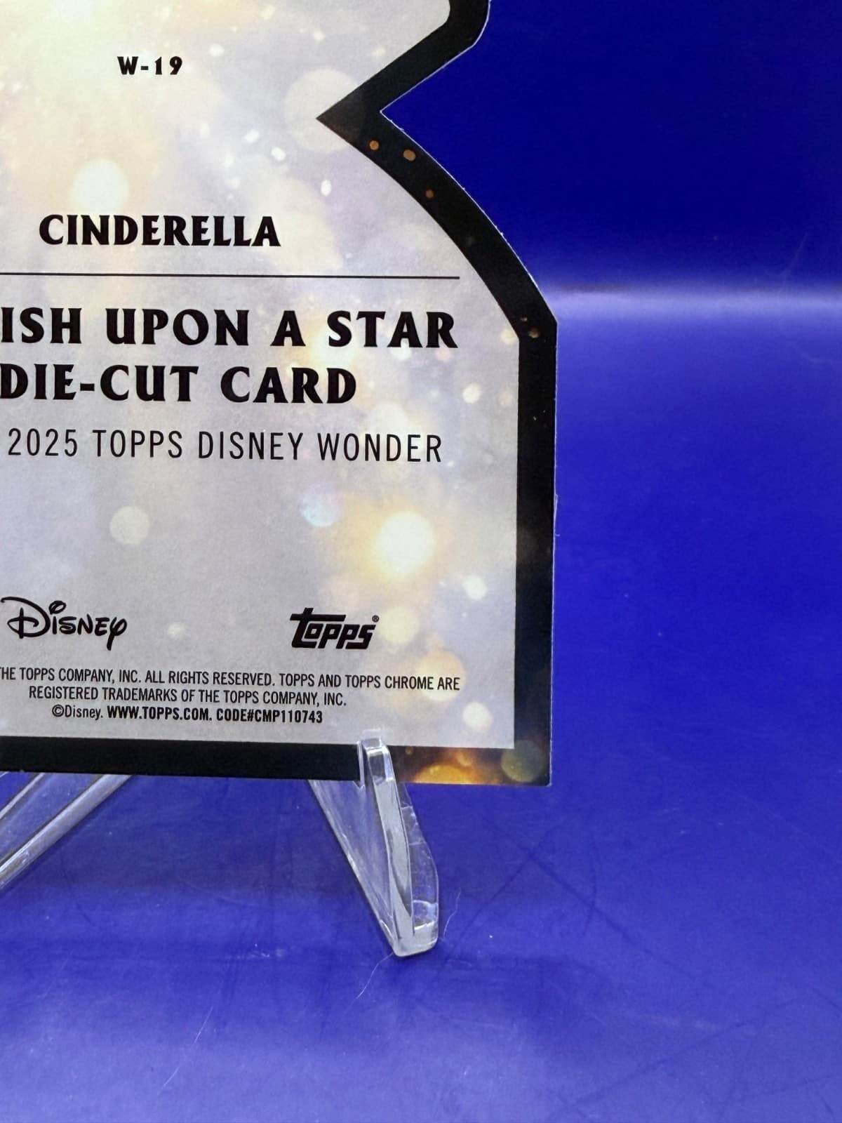 2025 Topps Disney Wonder Cinderella W-19 Wish Upon a Star Chrome Die-Cut - Thumbnail 10