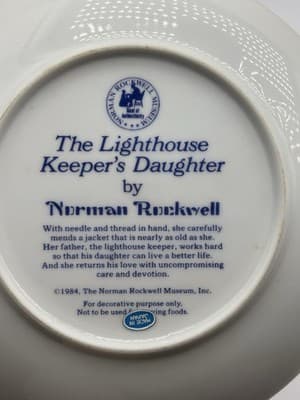 2 Lot Norman Rockwell's “For A Good Boy” “The Lighthouse Keepers Daughter” 1984. - Thumbnail 8