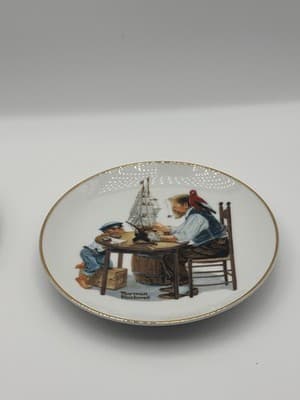 2 Lot Norman Rockwell's “For A Good Boy” “The Lighthouse Keepers Daughter” 1984. - Thumbnail 4