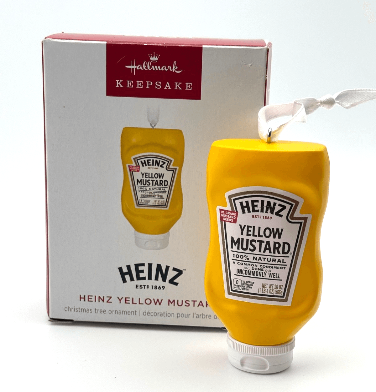 2024 Hallmark Keepsake Heinz Yellow Mustard Christmas Ornament w/ Box