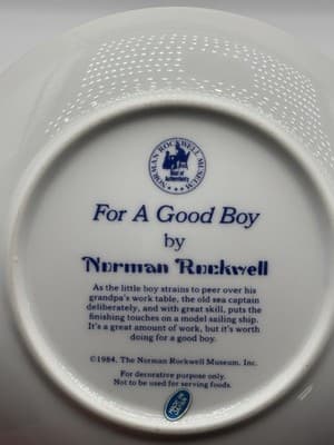 2 Lot Norman Rockwell's “For A Good Boy” “The Lighthouse Keepers Daughter” 1984. - Thumbnail 7