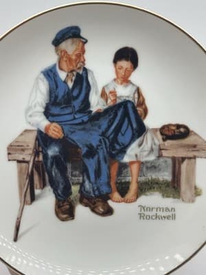 2 Lot Norman Rockwell's “For A Good Boy” “The Lighthouse Keepers Daughter” 1984. - Thumbnail 3