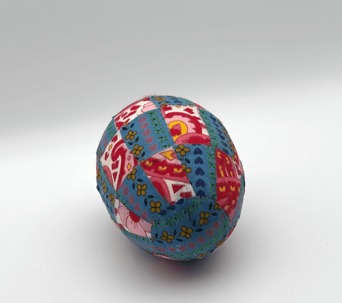Handmade Fabric Easter Eggs Lot of 4 Floral Spring Bowl Fillers Ornaments - Thumbnail 2