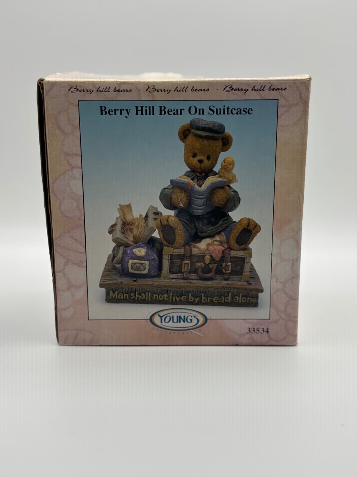 Young’s 1999 “Man Shall Not Live By Bread Alone” Teddy Bear Figurine w/ Box Plus - Thumbnail 9